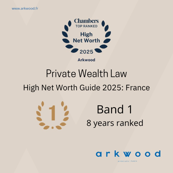 ARKWOOD ranked by CHAMBERS & PARTNERS 2025